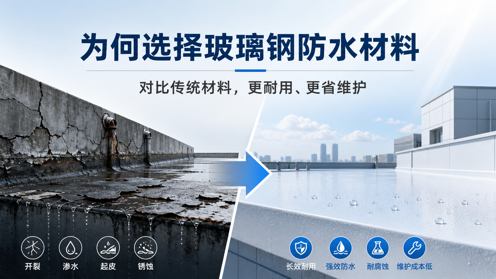 在广元，为何选择玻璃钢防水材料而非传统材料
